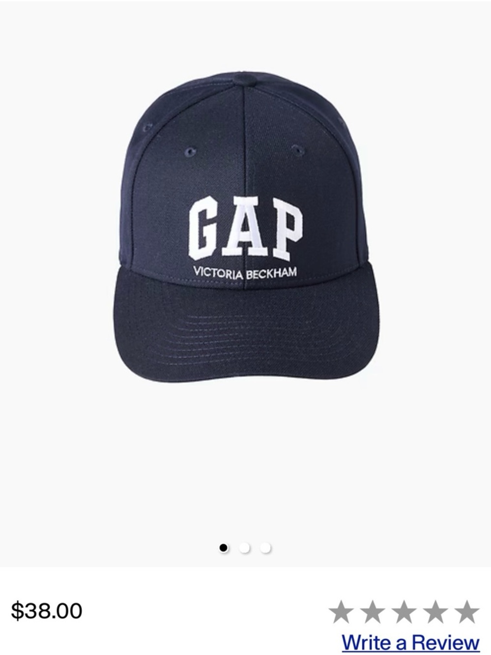 NWT Gap × Victoria Beckham Logo Baseball Hat